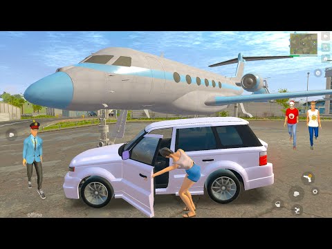 Open World Luxury SUV Honda Civic and Other Cars Driving in Airport Simulator - Android Gameplay.