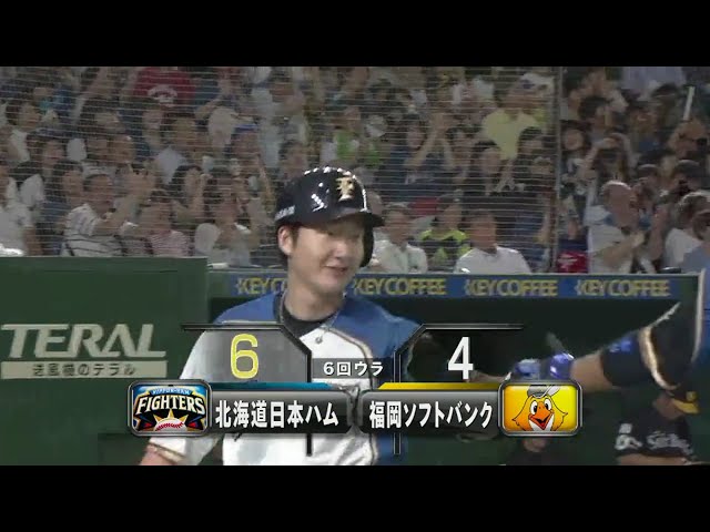 【6回裏】ファイターズ・渡邉にも一発でホークス・バンデンハークをKO!! 2018/8/22 F-H