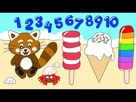 Pukkins Värld - Lär dig räkna med glassar - Barnprogram på svenska - Roliga äventyr med Pukkins