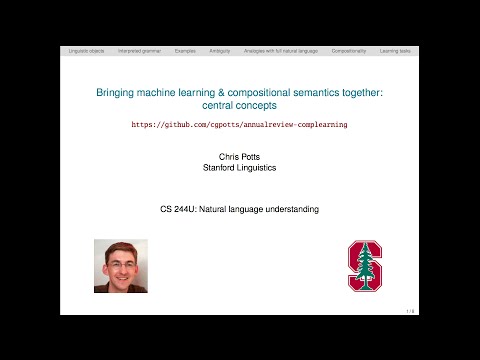 CS224u - Learning compositional semantics: concepts