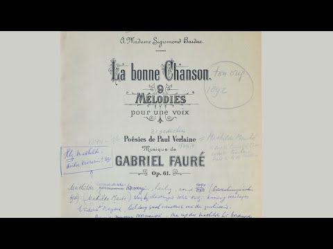 Elly Ameling; La Bonne Chanson - Fauré