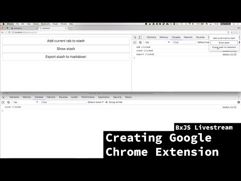 BxJS Livestream - Creating chrome extension