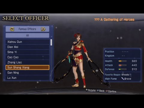 Dynasty Warriors 7: Empires All Characters [PS3]