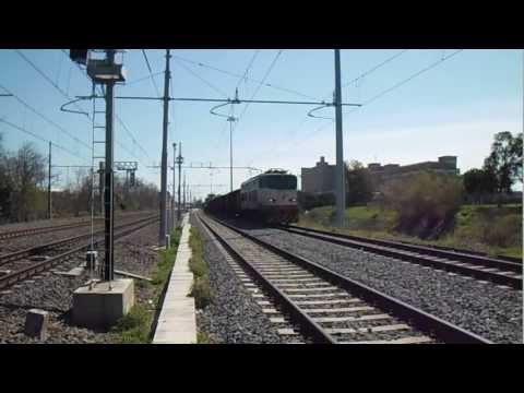 E655.523 sul MD 87498 Pomezia - Cava Tigozzi, in partenza da Pomezia