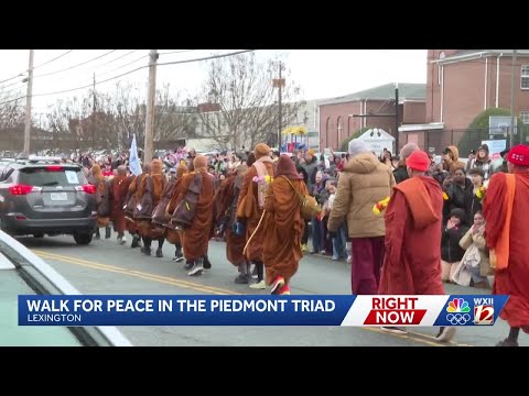 Monks ‘Walk for Peace’ to travel from High Point to Greensboro
