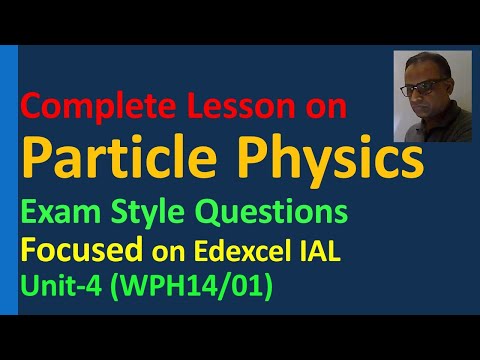 Particle Physics Edexcel IAL Unit 4 Quark Lepton Meson Baryon Strong Weak interaction WPH14/01