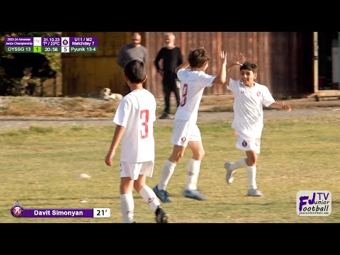 OYSSG 13 (2-9) Pyunik 13-4 (31.10.23) 2023-24 AJC U11/M2, Matchday 7
