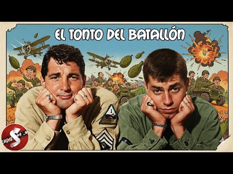 Dean Martin y Jerry Lewis en EL TONTO DEL BATALLÓN (1950) | Película Antigua de RISA en Español