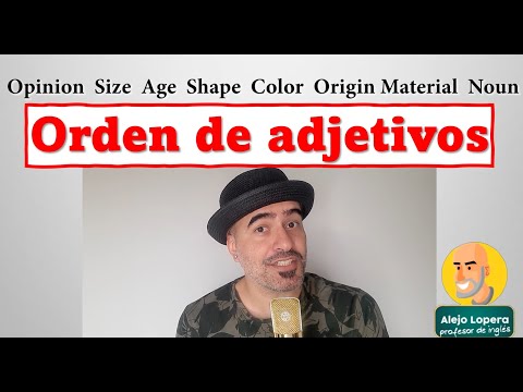 Cómo recordar el ORDEN DE ADJETIVOS en INGLÉS fácil.