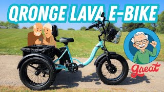 Qronge Lava E-Bike Is The Best Bike For Seniors?! (ETrike Overview)