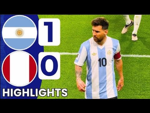 Argentina vs Peru 1-0 | 2026 FIFA World Cup Qualifiers | 4K Extended Highlight