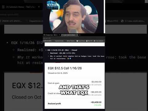 💰 Trader’s 113% Gains! The EQX Strategy That Made BANK! 📈🔥