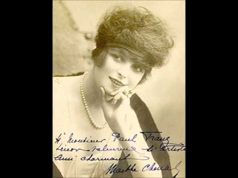 Marthe Chenal, soprano "Il est doux" Hérodiade, Pathé catalogue nr 1900.