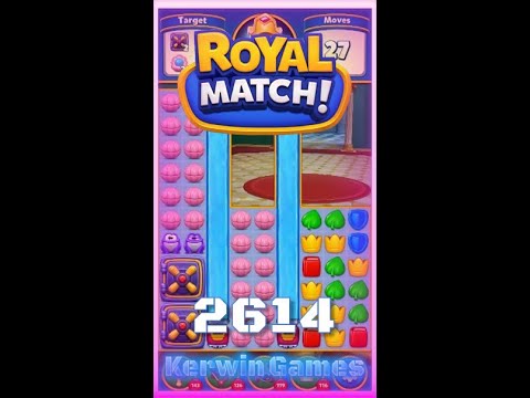 Royal Match Level 2614 - No Boosters Gameplay