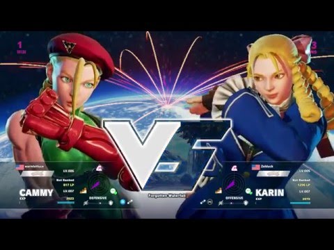 SFV Beta Online Matchmaking - Zelduck (Karin) vs warmlettuce (Cammy)