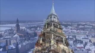 Riga from above in winter - 2013 (Latvia)