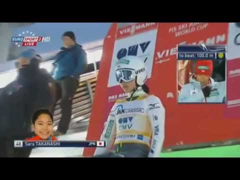 PŚ Oberstdorf HS106 - Skoki narciarskie Kobiet - ostatnie 5 skoków I serii Pierwszy Konkurs