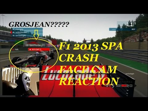 F1 SPA  GP 2014 INCIDENT LEWIS & NICO
