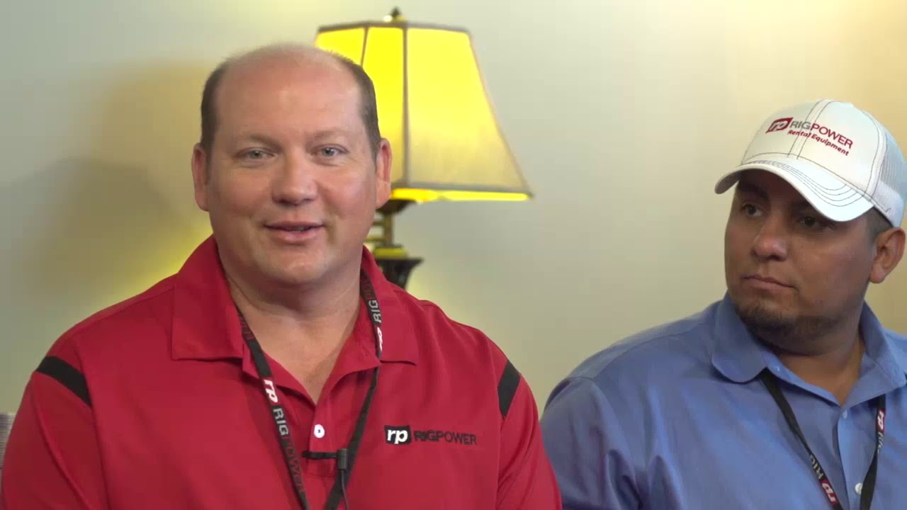 Interview setup for Texas Oil Man Magazine - Rig Power