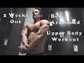 Bodybuilder Ben Armstead Upper Body Workout Video 2 Weeks Out