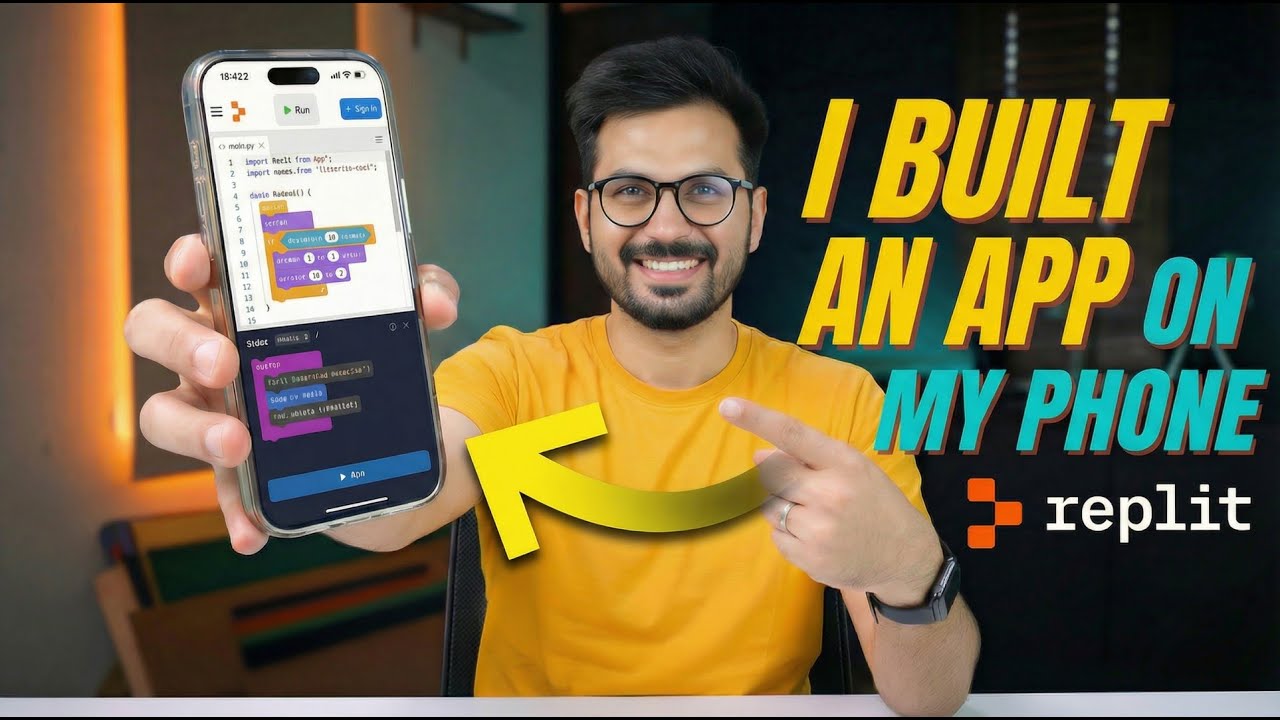I Built an App From My Phone Using Plain English in REPLIT AI (This Is WILD)