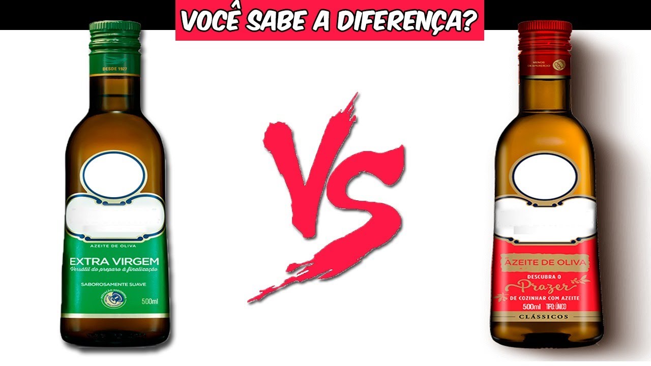 VOCÊ SABE A DIFERENÇA DOS AZEITES 