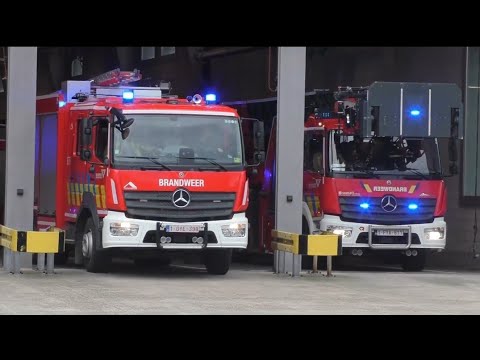 Brandweer Antwerpen Post Noorderlaan rukt uit naar een Gebouwbrand in Antwerpen