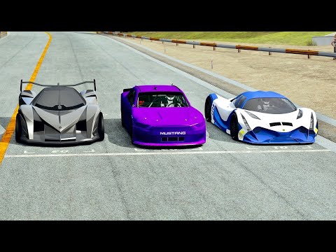 NASCAR 2020 with NOS vs Devel Sixteen 2019 vs Devel Sixteen 2014 - Drag Race 20 KM