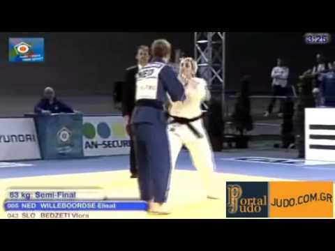 European Judo Championship Vienna 2010 Semifinal -63kg Willeboordse (NED)-Bedzeti (SLO)