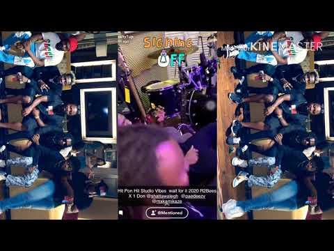 Shatta wale and R2bees hit the studio once again 🔥