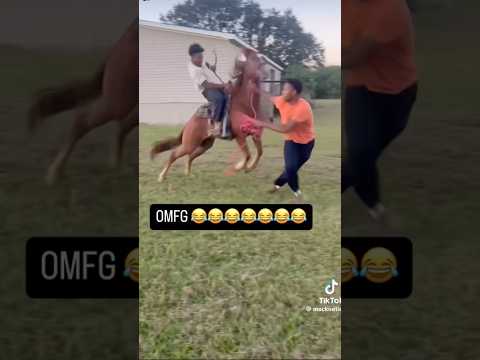 Holding On For Dear Life | Subscribe #horses