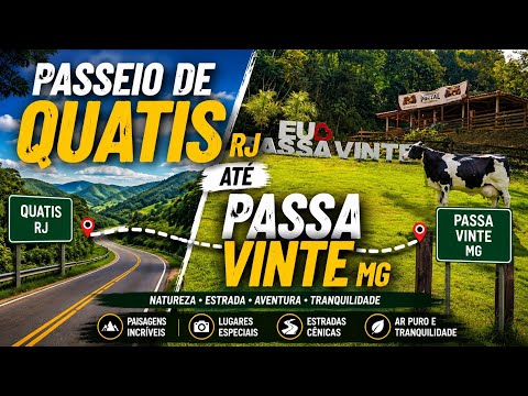 Passeio de Quatis RJ até Passa Vinte MG. 