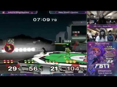 FBT7 - ORLY (P1) + Zicore (P4) vs Bil (P2) + Sago (P3) - Melee Doubles Winner's Quarters