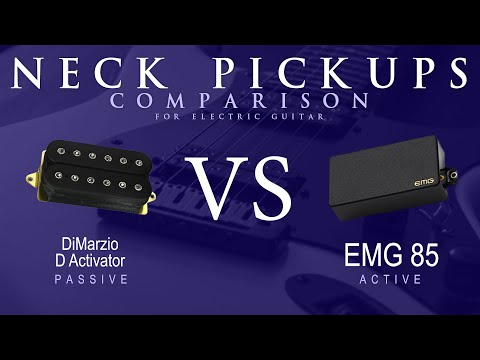 DiMarzio D ACTIVATOR vs EMG 85 - Neck Pickup Guitar Tone Comparison Demo
