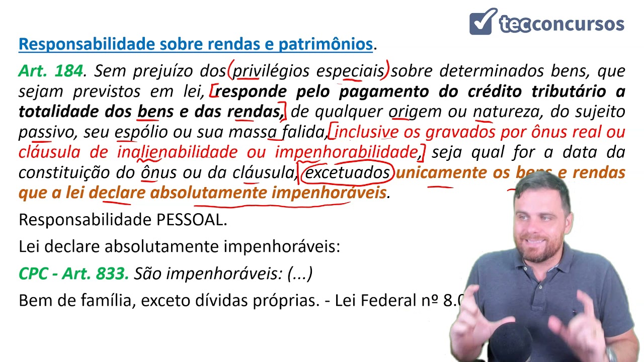 07.07. Aula de Garantias e Privilégios do Crédito Tributário (Direito Tributário)