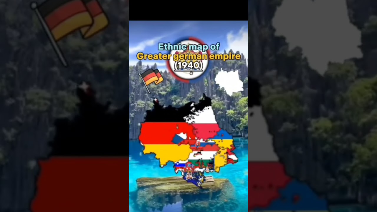 Ethnic Map Of Greater German Empire #map #europe #germany #history #flag #country #ethnic #geography