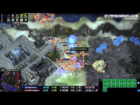 Buckfast (z) Vs Teddybear (p) - Starbow game.