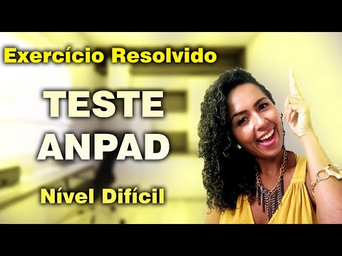 Exercício Resolvido: teste ANPAD