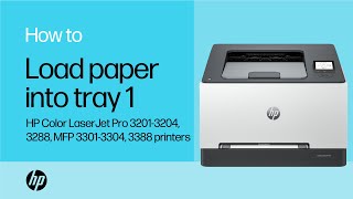 Load paper into tray 1 | HP Color LaserJet Pro 3201-3204, 3288, MFP 3301-3304, 3388