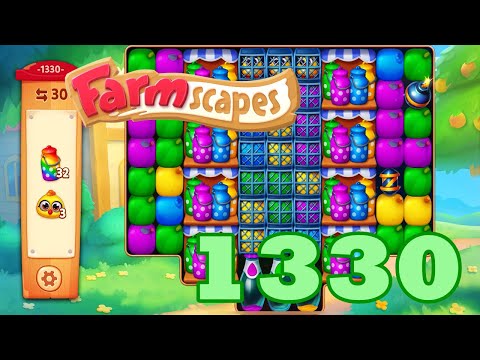Farmscapes Level 1330 HD Gameplay Walkthrough | 3 - match game | android | ios | pc | GameGo Game