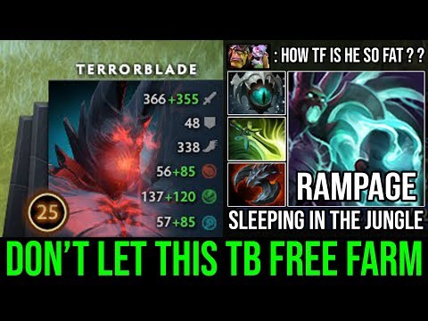 Monster Sleeping in Jungle - Amazing Micro 100% Outfarm Alchemist with Rampage Super Carry TB DotA 2