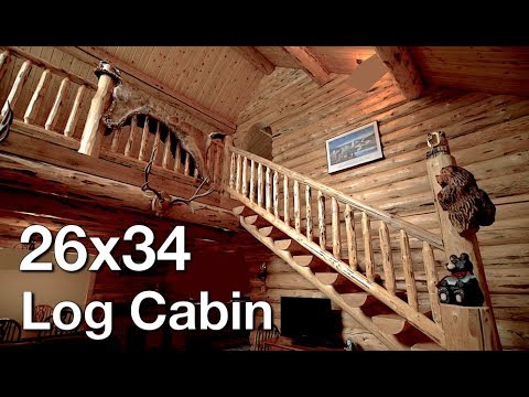 26x34 Log Cabin, Swiss Chalet