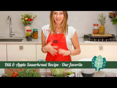 Dill Apple Sauerkraut | The Raw Food Kitchen