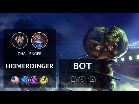Heimerdinger Bot vs Lucian - NA Challenger Patch 9.1