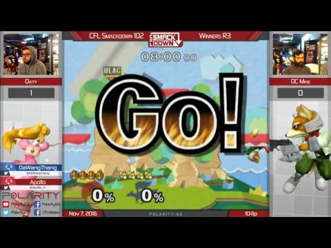 CFL Smackdown 102 Melee - Oaty (Peach) vs OC Mike (Fox) - Winners R3