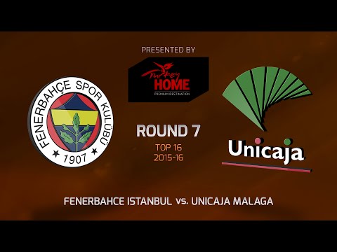Highlights: Top 16, Round 7, Fenerbahce Istanbul vs. Unicaja Malaga
