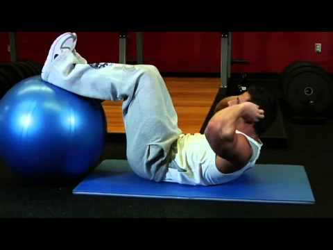 Crunch - Legs On Exercise Ball Exercise