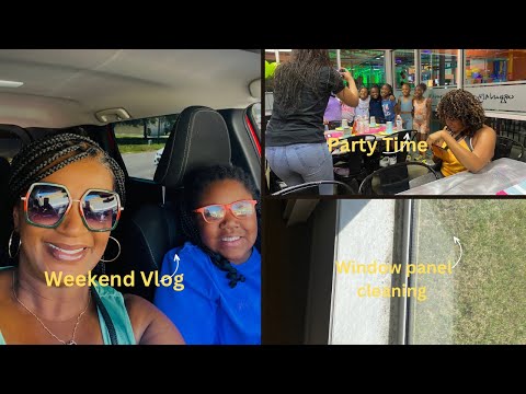 WEEKEND VLOG/ BIRTHDAY CELEBRATION/ MY MASTER BEDROOM CLEANING WINDOWS/ SPRING & SUMMER CLEANING