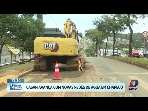Obras da Casan ampliam rede de abastecimento de água em Chapecó