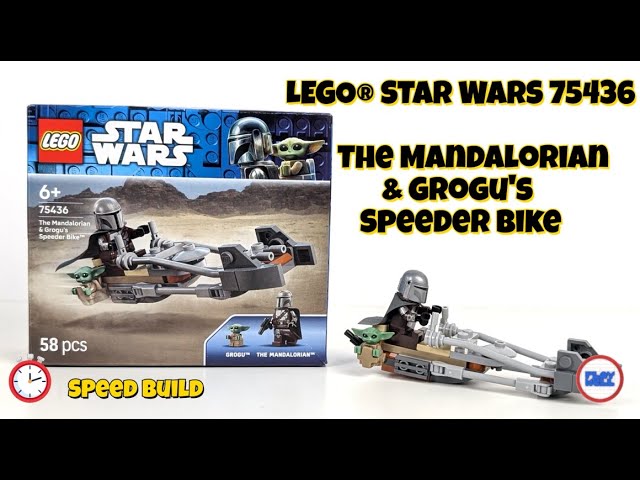 Vídeo relacionado con LEGO Star Wars Moto Speeder del Mandaloriano y Grogu - Moto de Juguete con Minifigura de DIN Djarin con Bláster - Regalo para Niños de 6+ Años y Fans - 75436